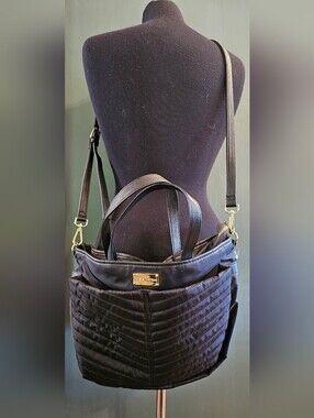 Steve Madden Black Quilted Bag